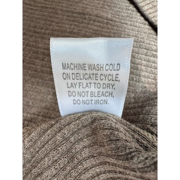 Coco+Carmen Brown Knit Ribbed Turtle Neck Women's Size XXL New With Tags - Picture 9 of 9